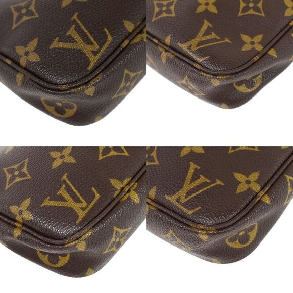 Louis Vuitton Pochette Accessoires Brown Canvas Clutch Bag (Pre-Owned) - Picture 8 of 12